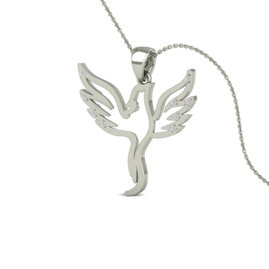 Angel Wings Diamond Pendant