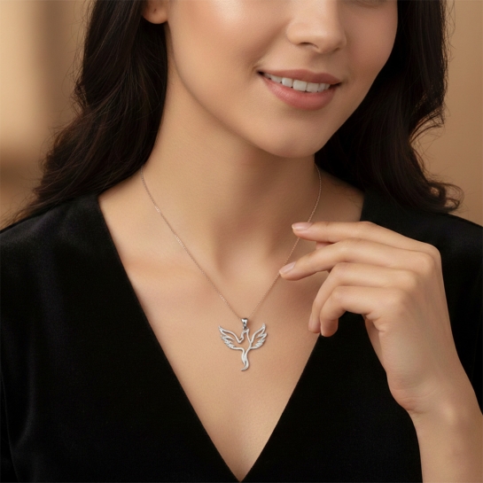 Angel Wings Diamond Pendant