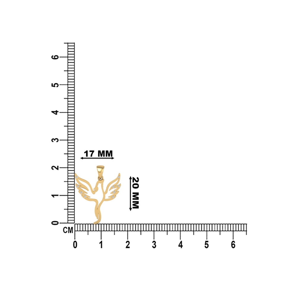 Angel Wings Diamond Pendant