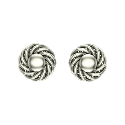 Anjali Gold Stud Earrings Design for daily use
