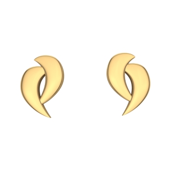 Annu Gold Stud Earrings Design for daily use 