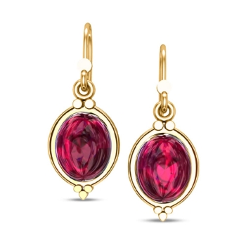 Ara Ruby Drop Earrin…