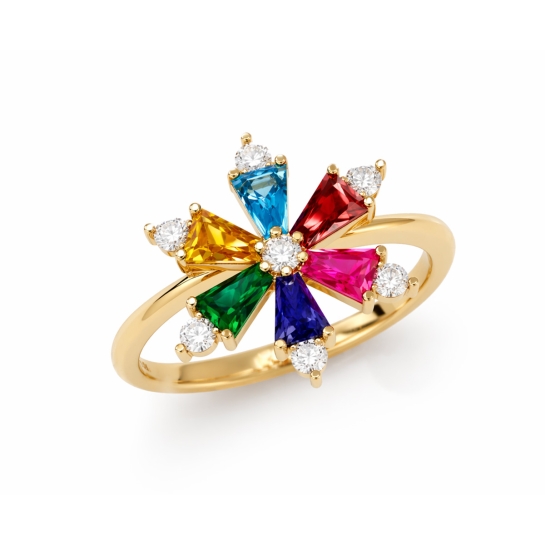 Aarti Gold and Diamond Ring