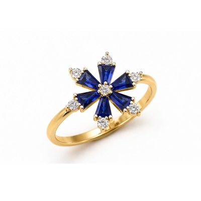 Anaya Gold and Diamond Ring