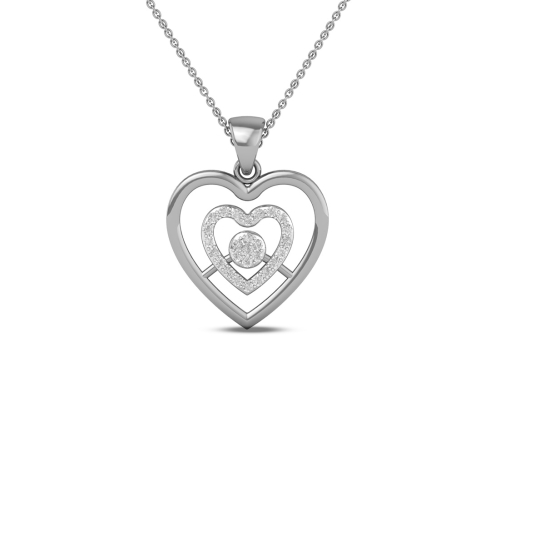 18K/14K Heart of Hearts Pendant For Women