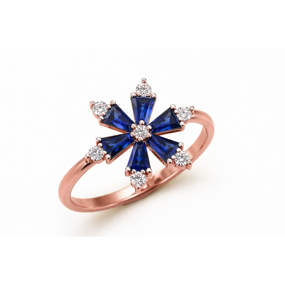 Anaya Gold and Diamond Ring