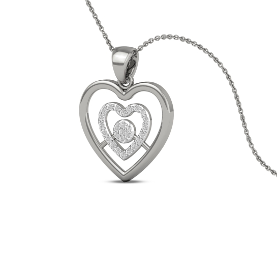 18K/14K Heart of Hearts Pendant For Women