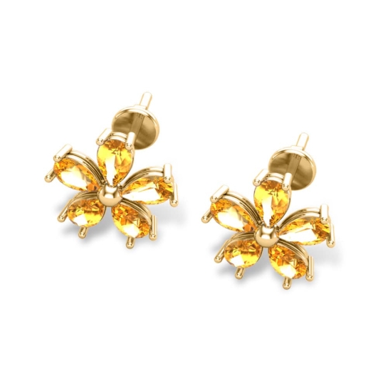 Milan Gold Earrings Design for daily use 