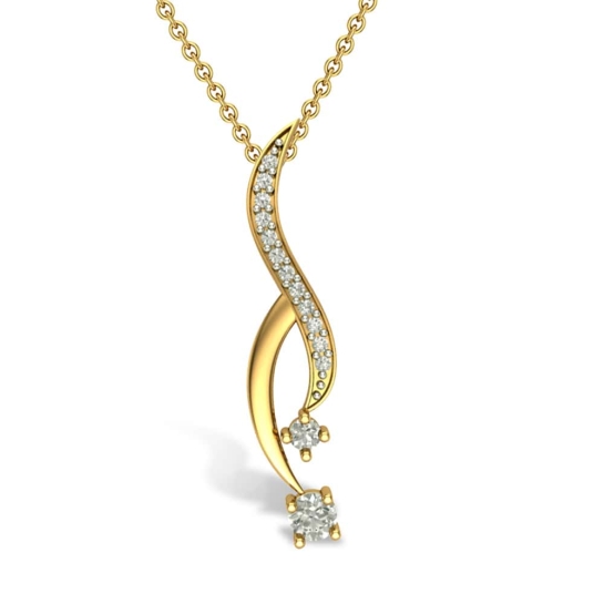 Sloan 18kt Gold and Diamond Pendant 