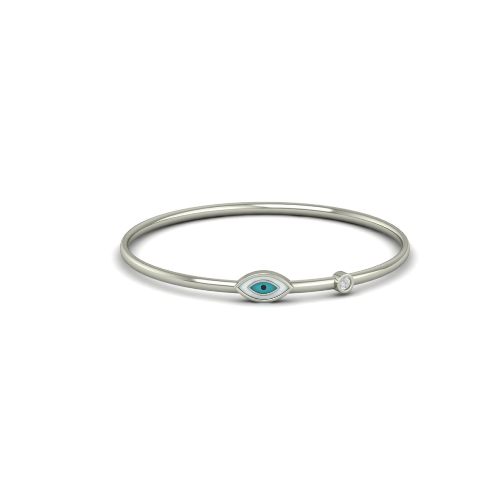 Aurelia Evil Eye Charm Bangle