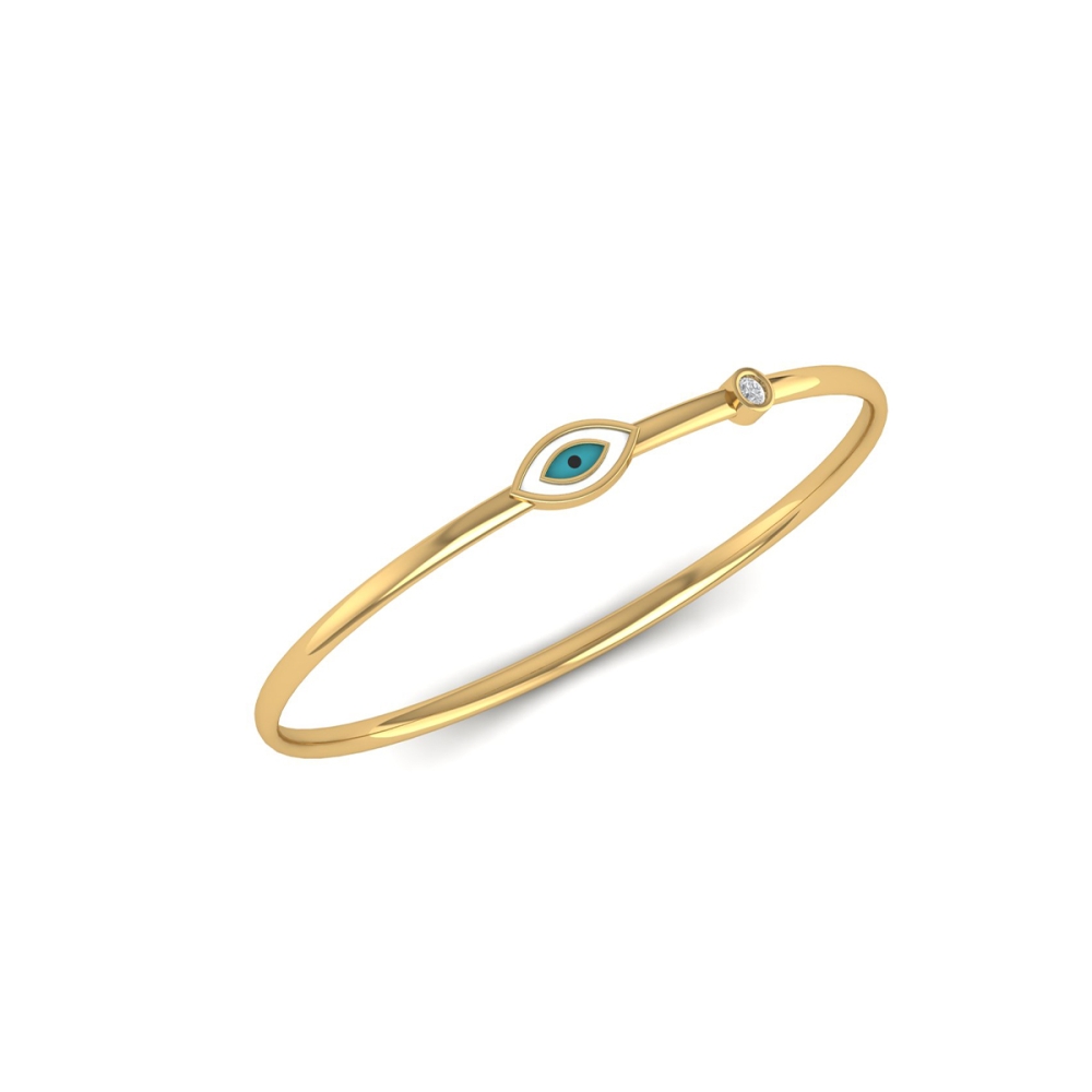 Aurelia Evil Eye Charm Bangle