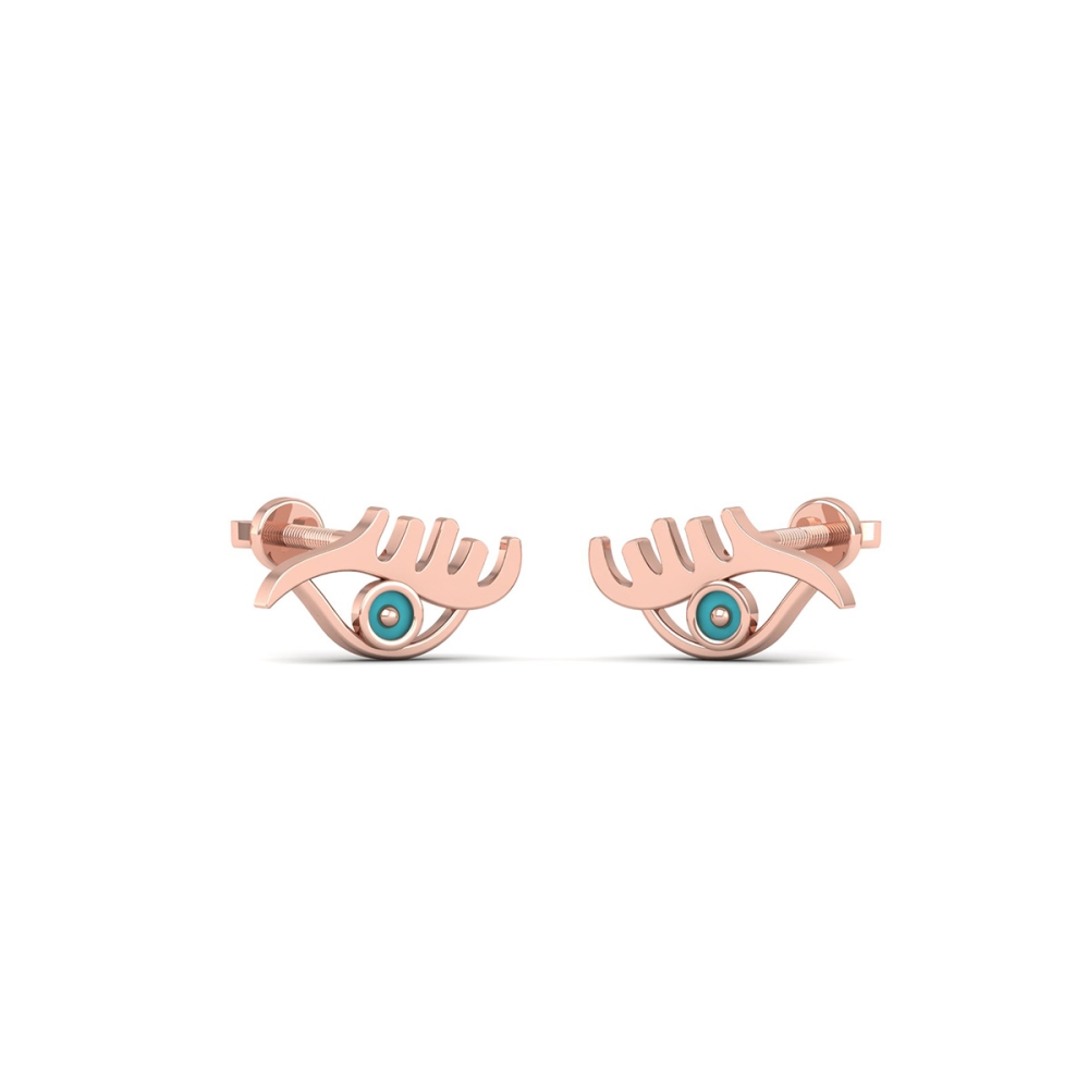 14k/18k Aurelia Evil Eye Earrings