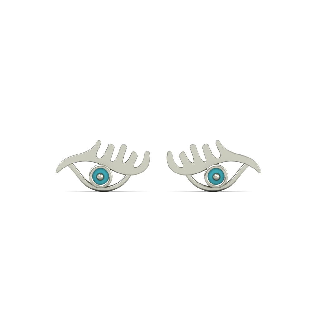 14k/18k Aurelia Evil Eye Earrings