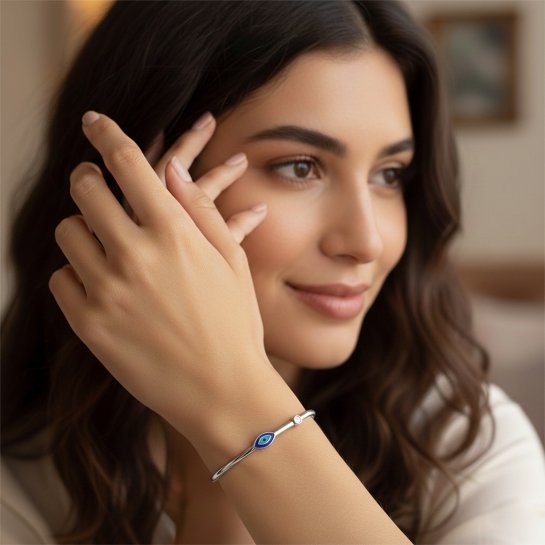 Aureva Blue Evil Eye Bracelet