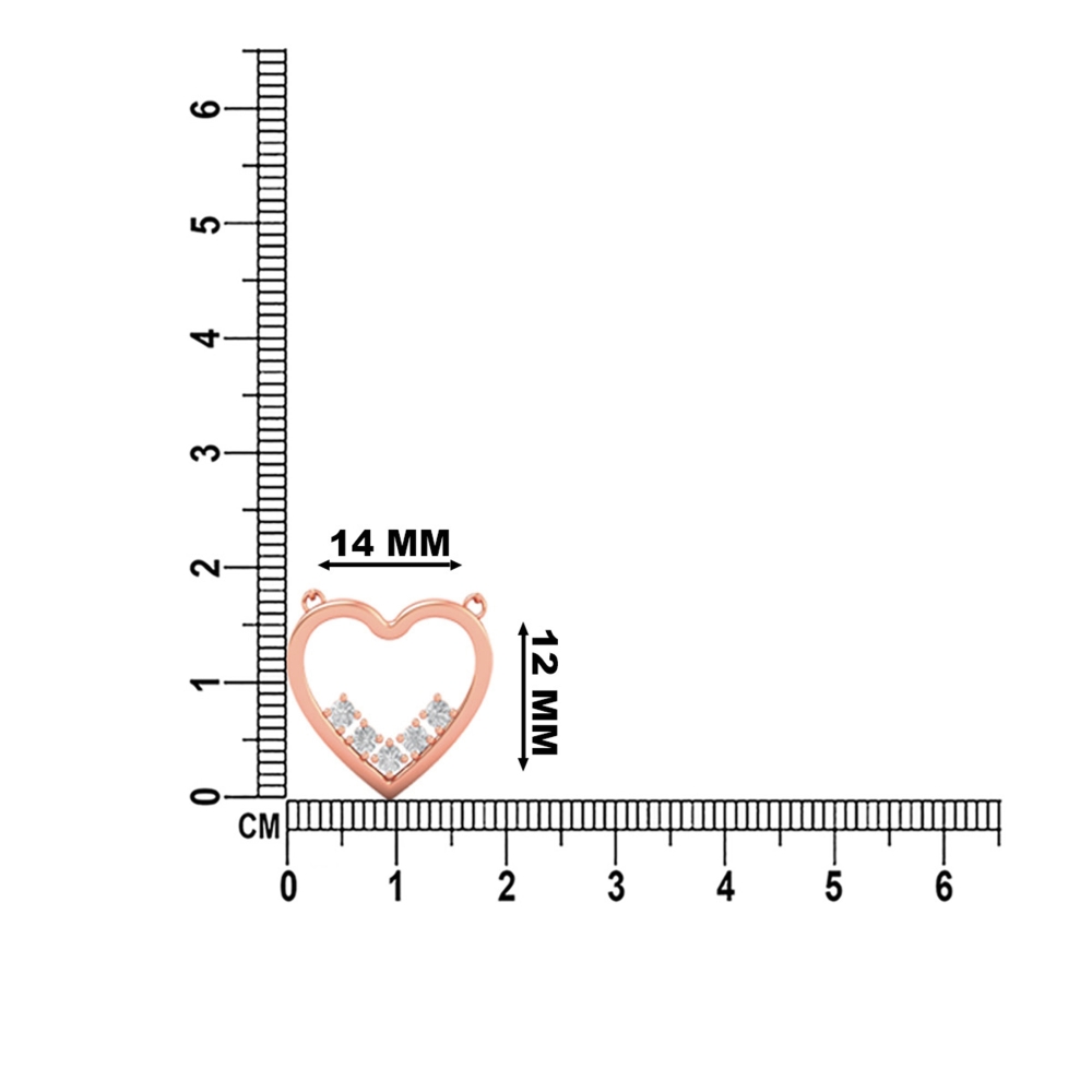14k/18k Aurora Heart Diamond Necklace