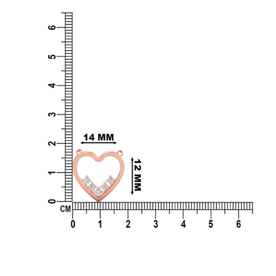 14k/18k Aurora Heart Diamond Necklace