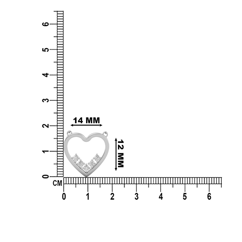 14k/18k Aurora Heart Diamond Necklace