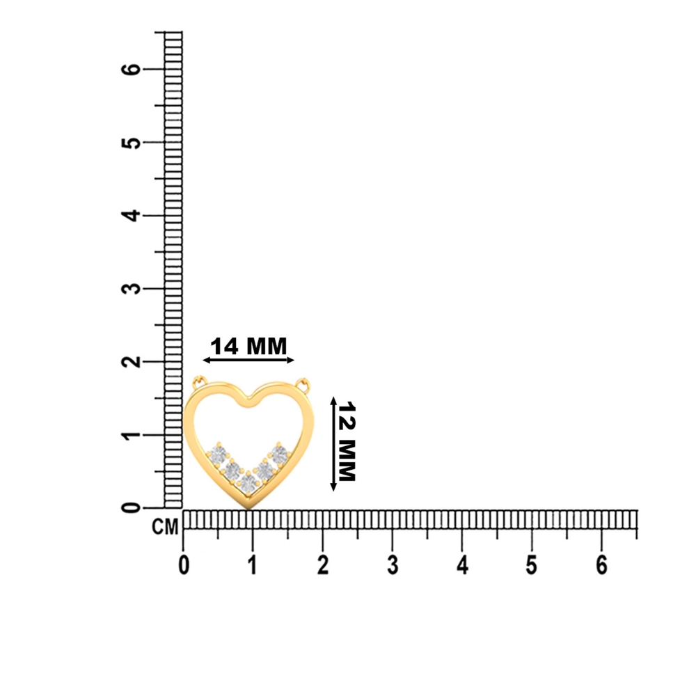 14k/18k Aurora Heart Diamond Necklace