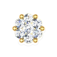 Azalea Yellow Gold Diamond Nosepin Screw