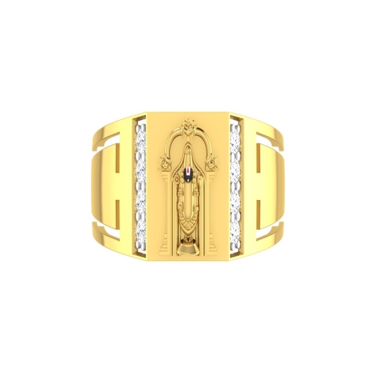 22K Gold 'Balaji' Ring For Men with Cz - 235-GR4380 in 8.550 Grams