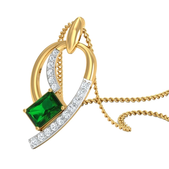 Samridhi Gold and Diamond Pendant