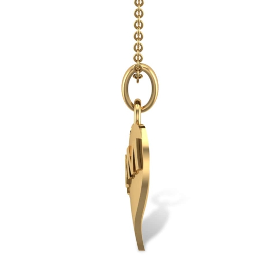 Mom Heart Gold Pendant