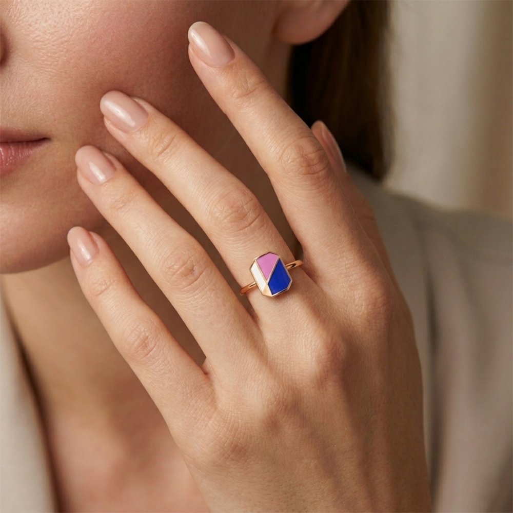 Blue Bliss Statement ring