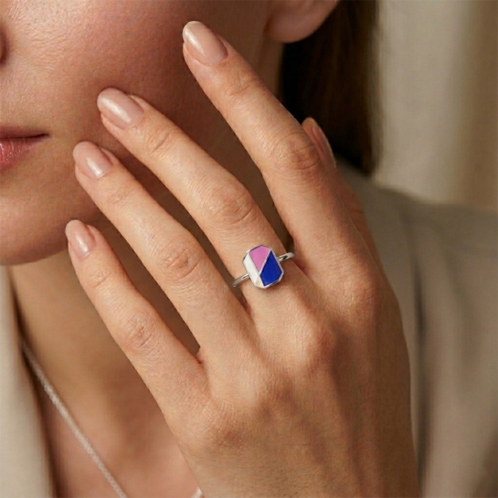 Blue Bliss Statement ring