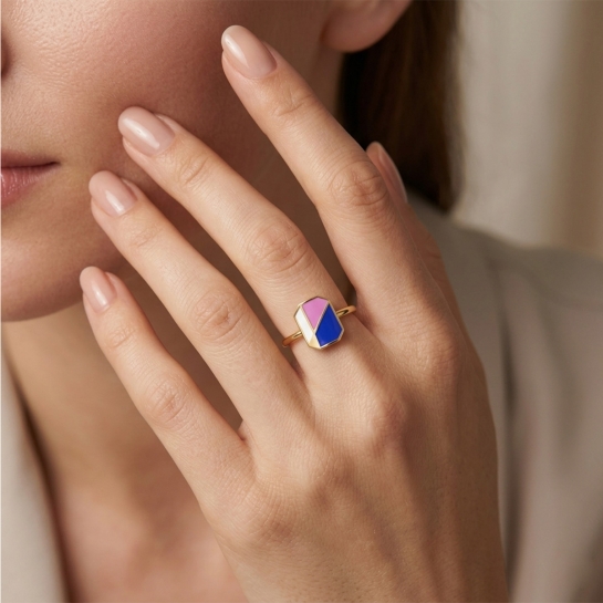 Blue Bliss Statement ring