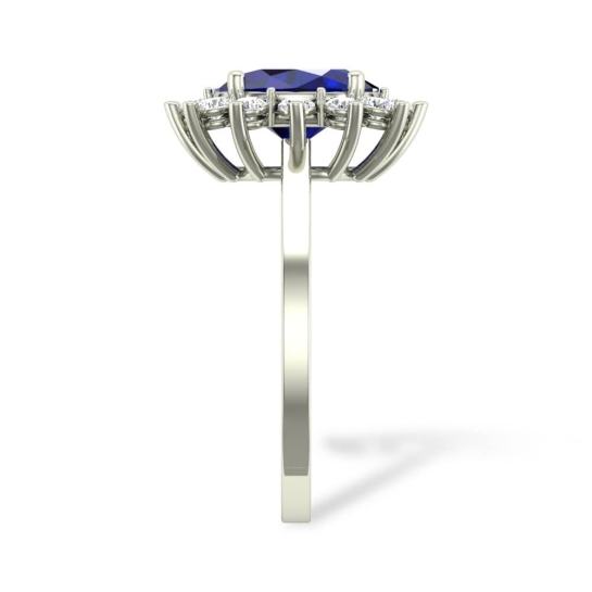 Navy Diamond Ring