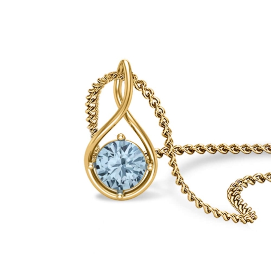 Briar Topaz  Gold Pendant Designs For Female