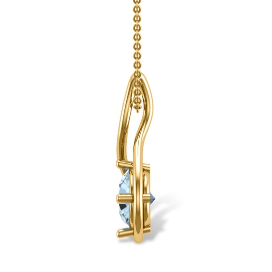 Coen Topaz Gold Pendant Designs For Female