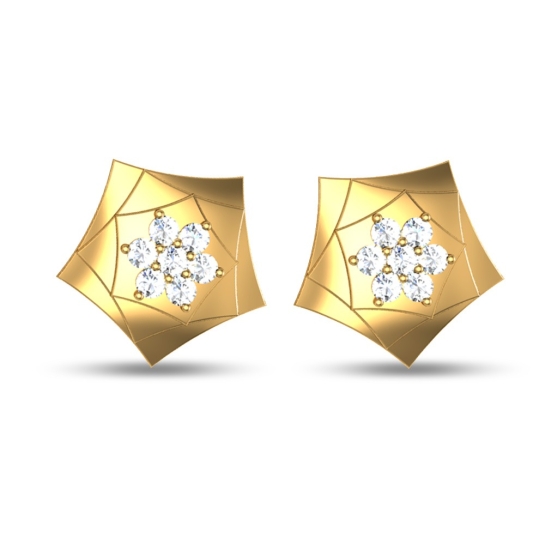 Brynlee Gold Stud Earrings Design for daily use 