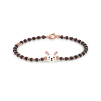 Bunny 18k Rose Gold Enamel Nazaria Bracelet