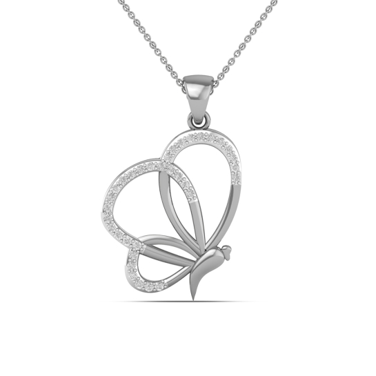 Butterfly Bliss Diamond Pendant