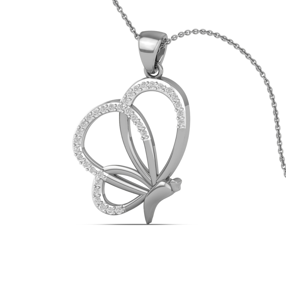 Butterfly Bliss Diamond Pendant