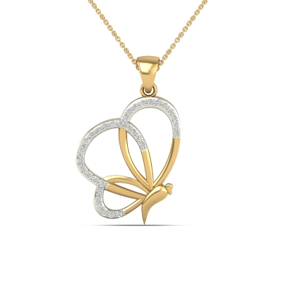 Butterfly Bliss Diamond Pendant