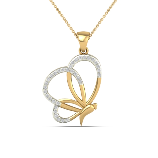 Butterfly Bliss Diamond Pendant