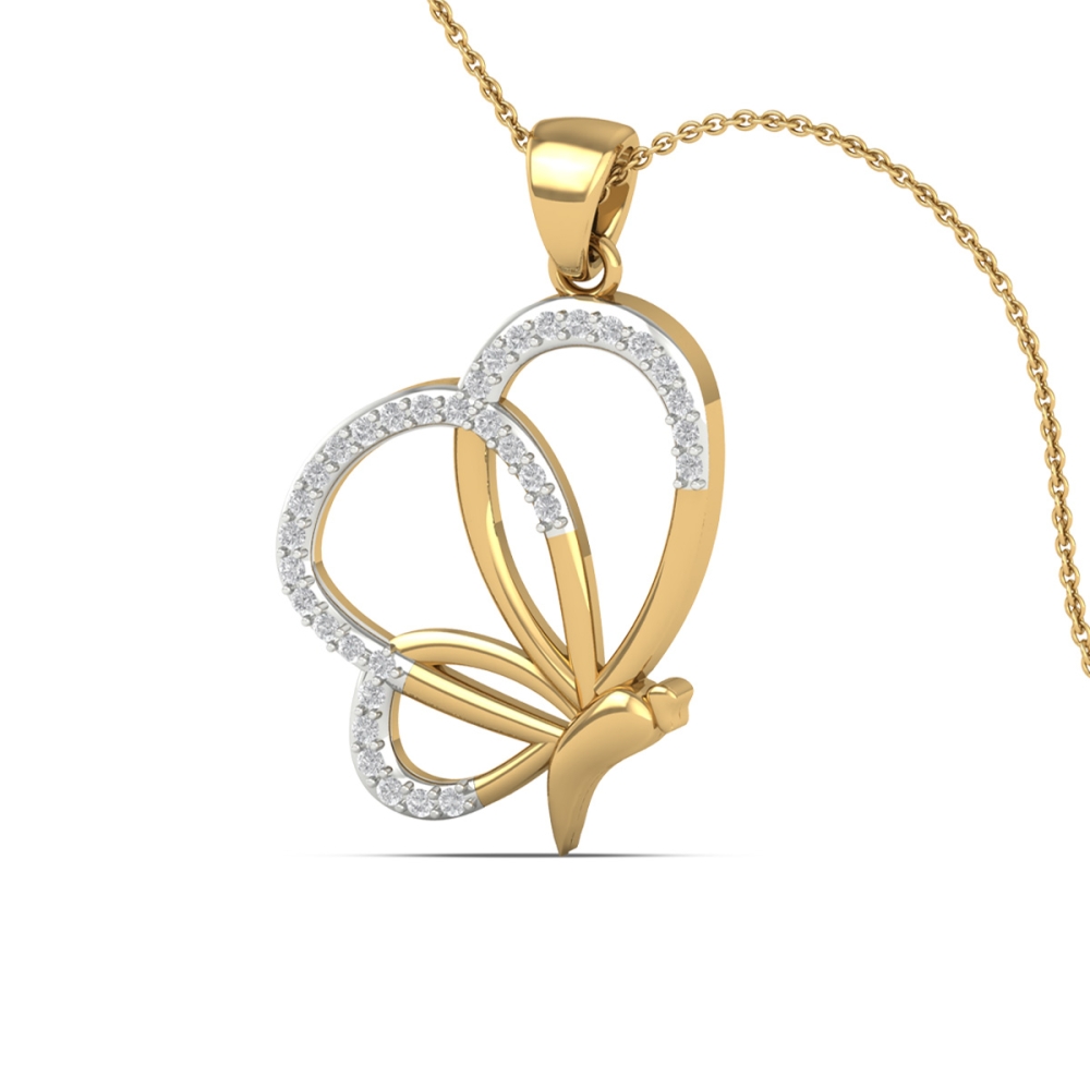 Butterfly Bliss Diamond Pendant