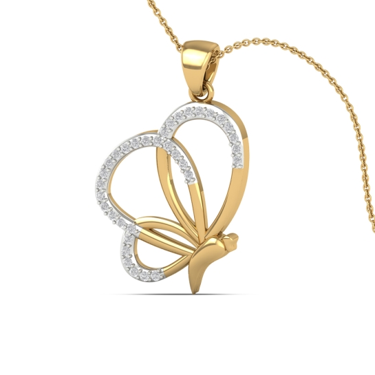 Butterfly Bliss Diamond Pendant