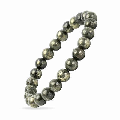 Raw Pyrite Bracelet – Wealth, Prosperity & Protection Healing Crystal Bracelet