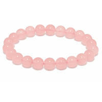 Rose Quartz Bracelet 8mm | Natural Healing Crystal Bracelet for Love, Positivity & Energy | Unisex