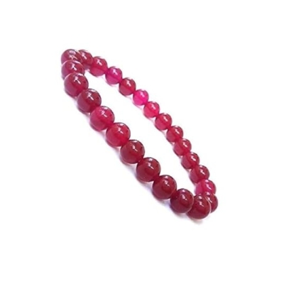 Ruby Gemstone Bracelet | Original Manik Stone | Handmade & Certified