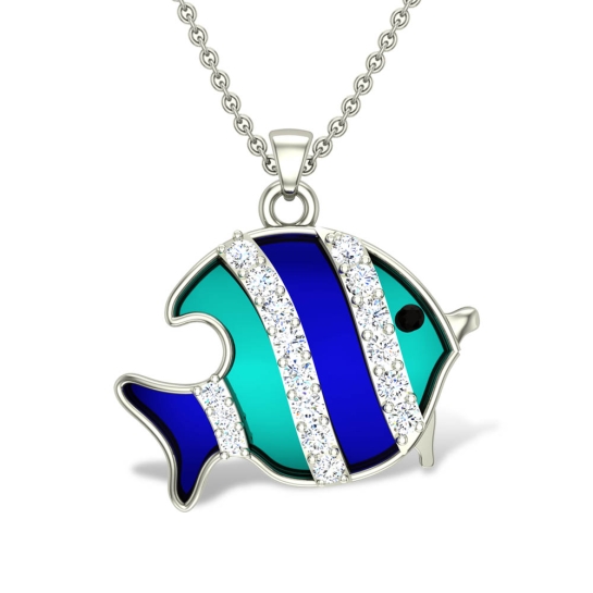 Wylie Fish Diamond Pendant