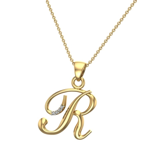 Shailene Initial Diamond Pendant