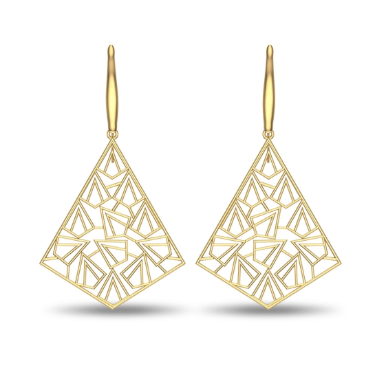 Elodie Gold Earrings Design for daily use 