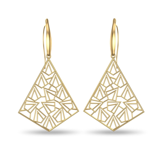 Elodie Gold Earrings Design for daily use 