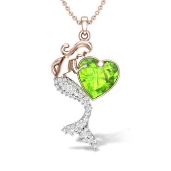 Cheerslife Mermaid Diamond Pendant 