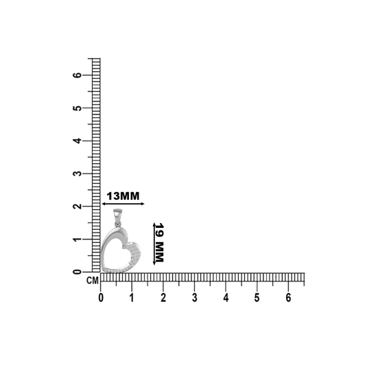 18k/14k Classic Heart Diamond Pendant