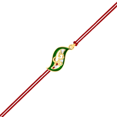 Om Diamond Pendant Rakhi